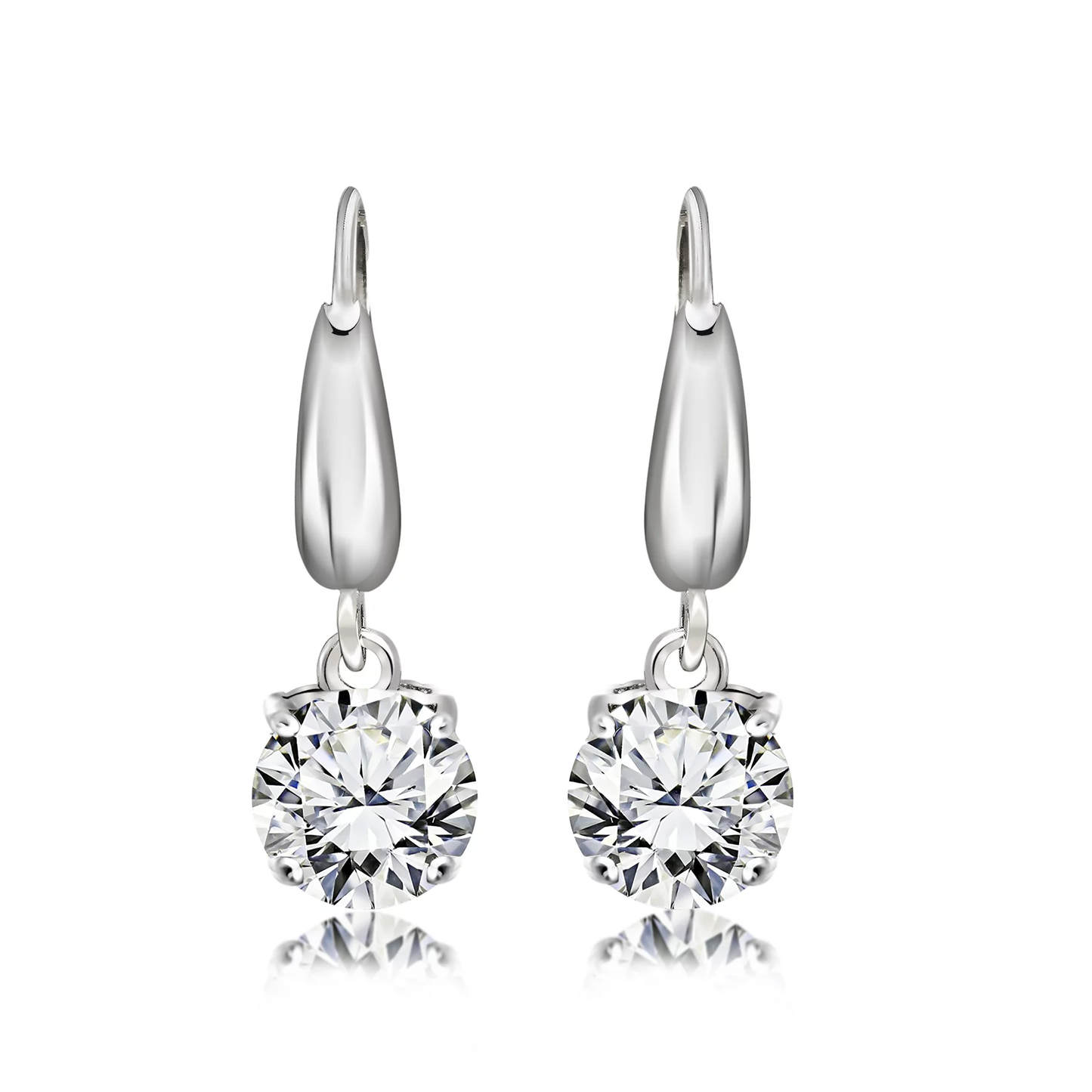 Brilliant Cut Moissanite Dangle Earrings for Women