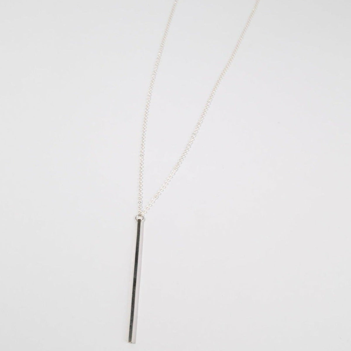 Linear Bar Necklace - Choose Your Metal / READY TO SHIP in STERLING SILVER