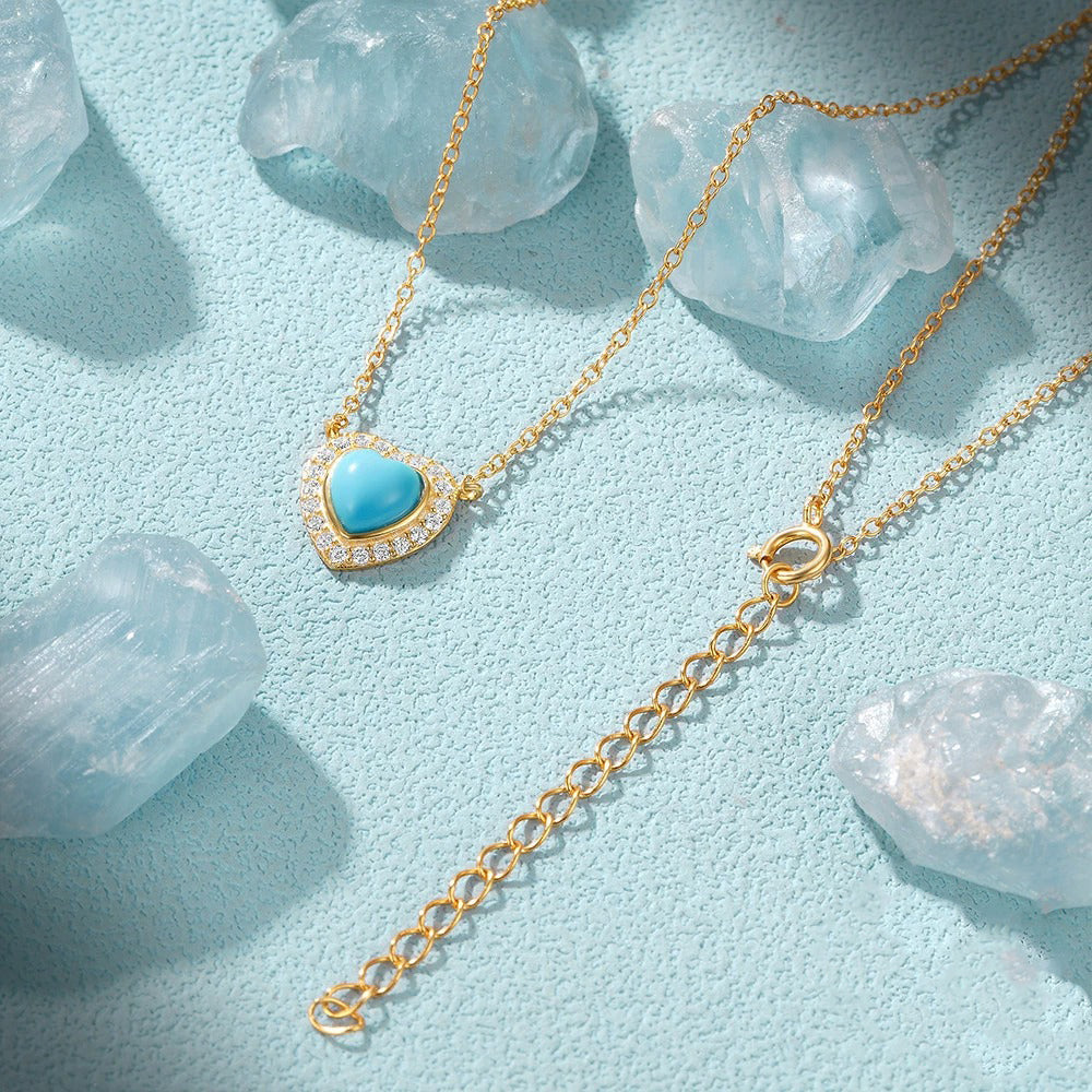 Guardian's Whispe- Heat Cut Turquoise Classic Necklace