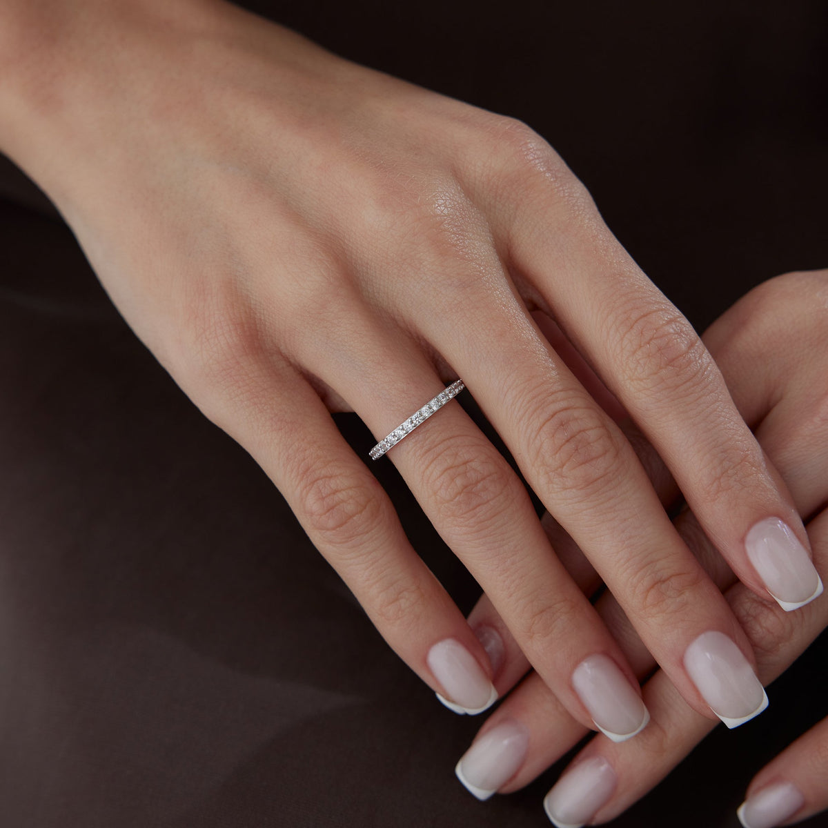 14K Gold Eternity Band Ring