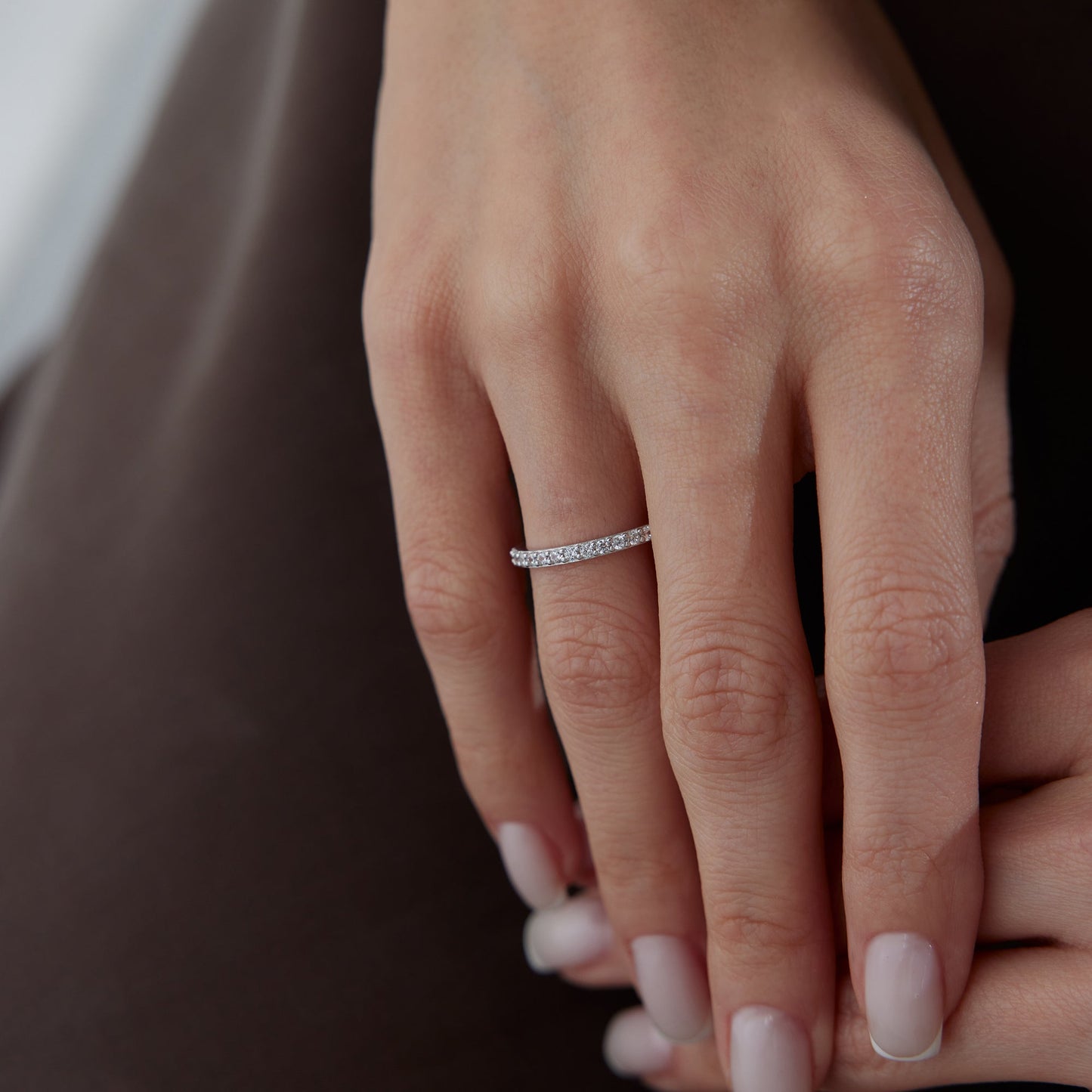 14K Gold Eternity Band Ring
