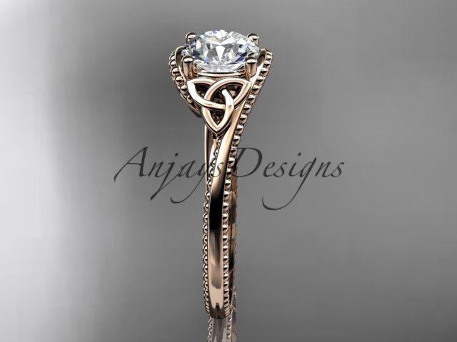 Celtic Dimond Ring Engagement Ring Irish Knot 1 Carat Lab Grown Diamond IGI Certified