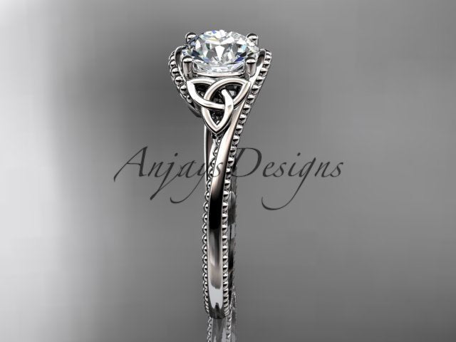 Celtic Dimond Ring Engagement Ring Irish Knot 1 Carat Lab Grown Diamond IGI Certified