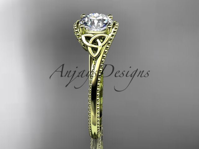 Celtic Dimond Ring Engagement Ring Irish Knot 1 Carat Lab Grown Diamond IGI Certified