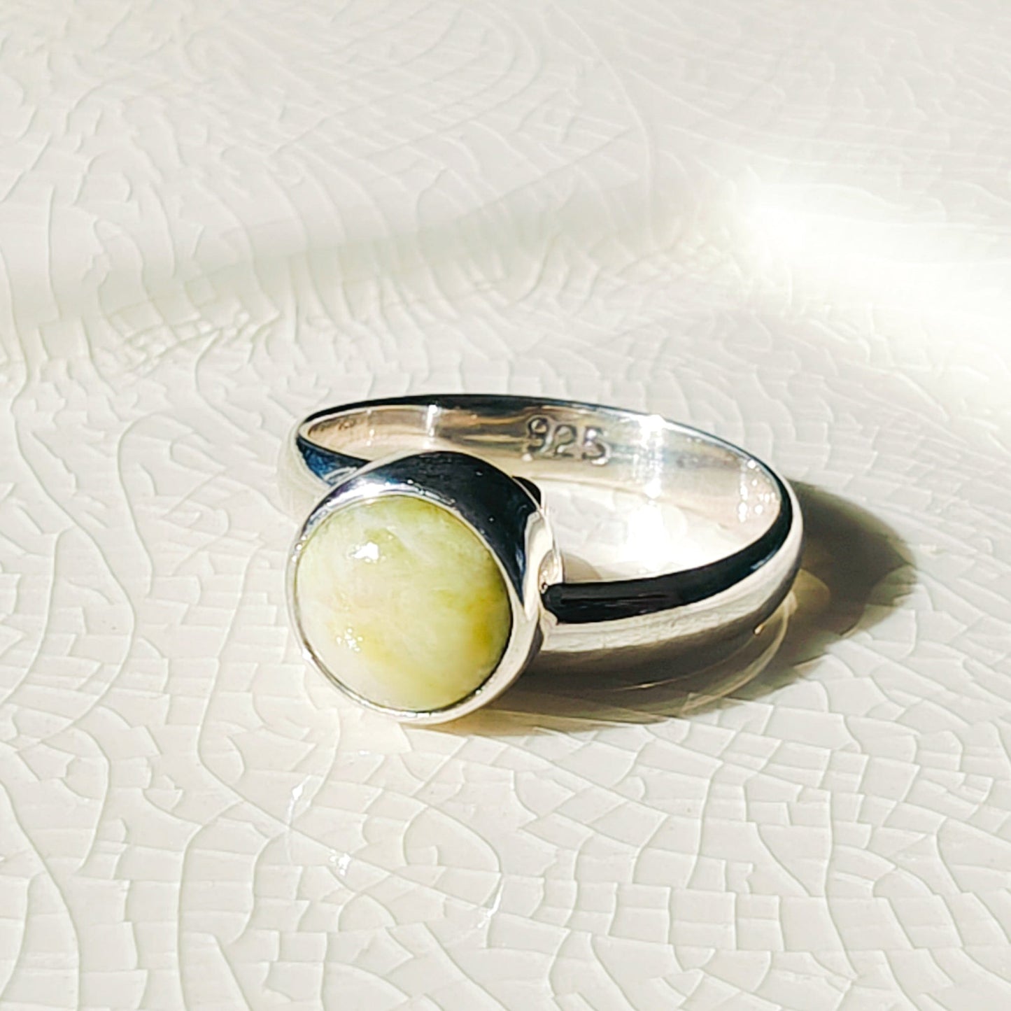 Isle of Skye Marble Adjustable Ring | Sterling Silver Scottish Heritage Jewellery