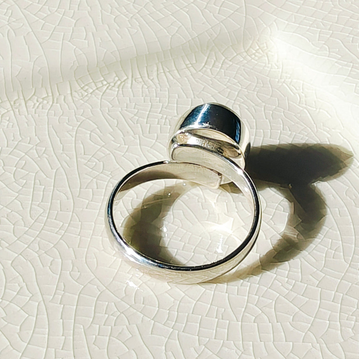 Isle of Skye Marble Adjustable Ring | Sterling Silver Scottish Heritage Jewellery