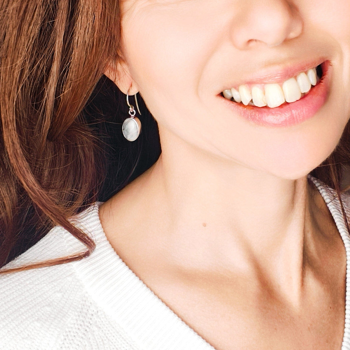 Isle of Skye Marble Earrings | Sterling Silver Drop Earrings | Scottish Gift
