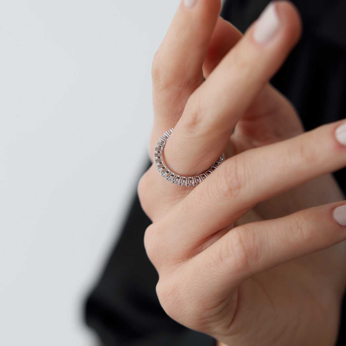 14K Gold Eternity Band Ring