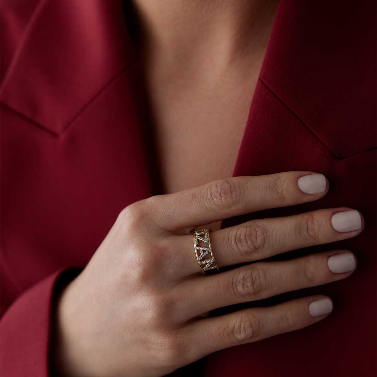 Personalized Design Name Ring
