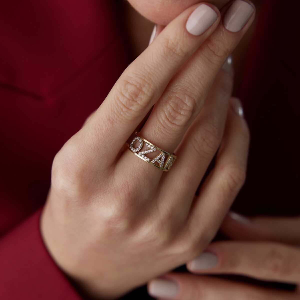 Personalized Design Name Ring