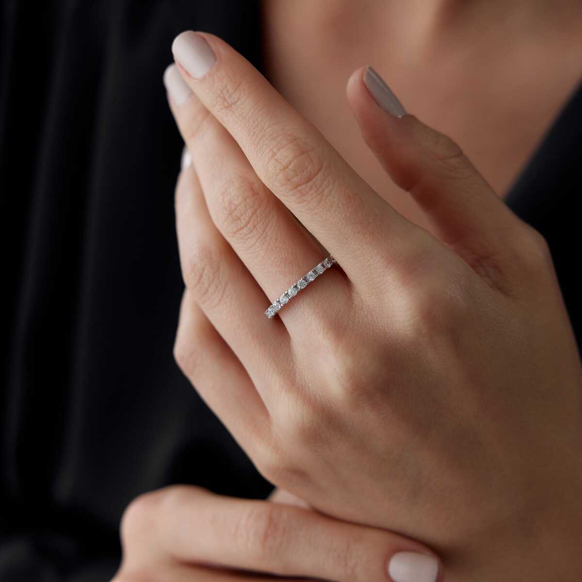 14K Gold Eternity Band Ring