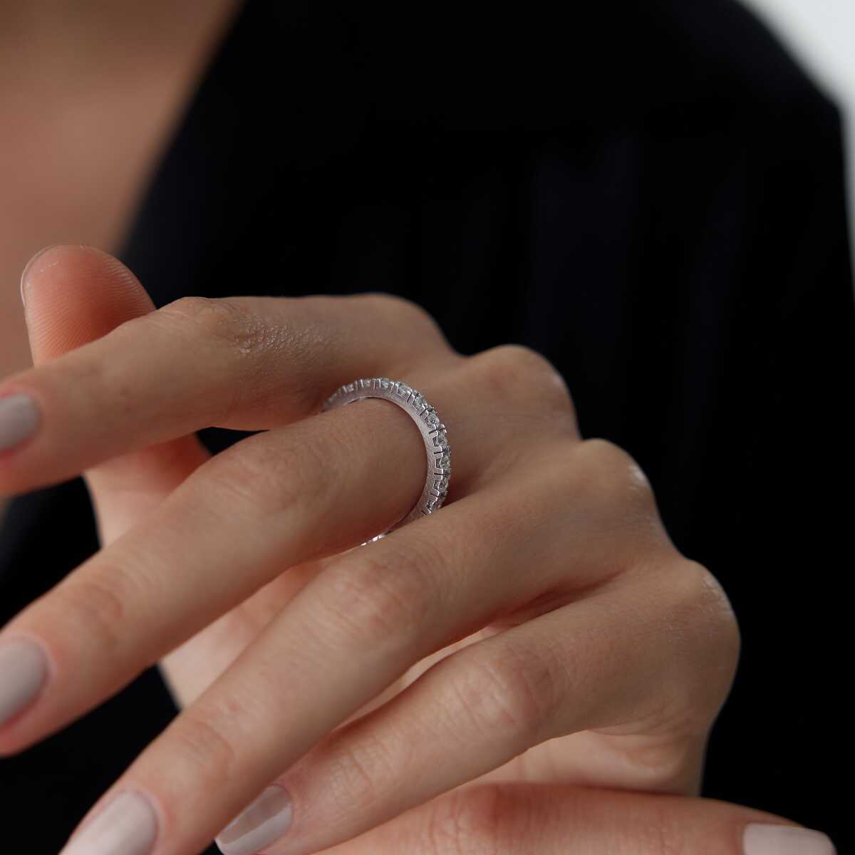 14K Gold Eternity Band Ring