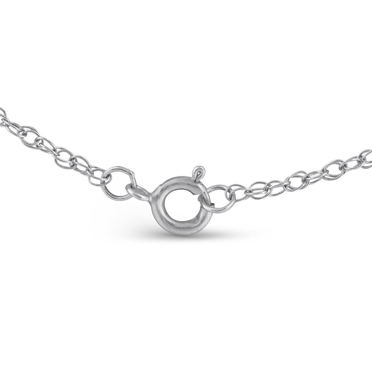 1/2Ct Pear Solitaire Diamond Pendant Necklace 14k Gold (E-F,VS2-SI1)