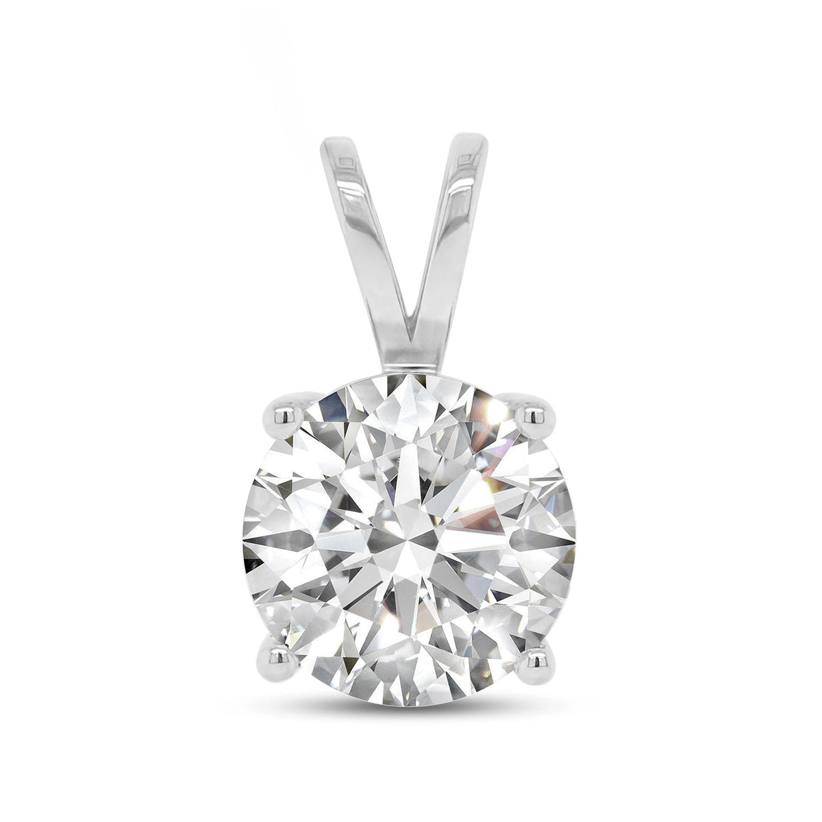Lab Grown Diamond Solitaire Pendant 14K Gold Diamond Necklace IGI Certified 4 Prong Dainty Minimalist Pendant Perfect Gift