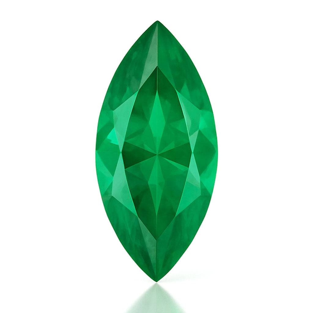 Maquise Lab Grown Emerald Loose Stone