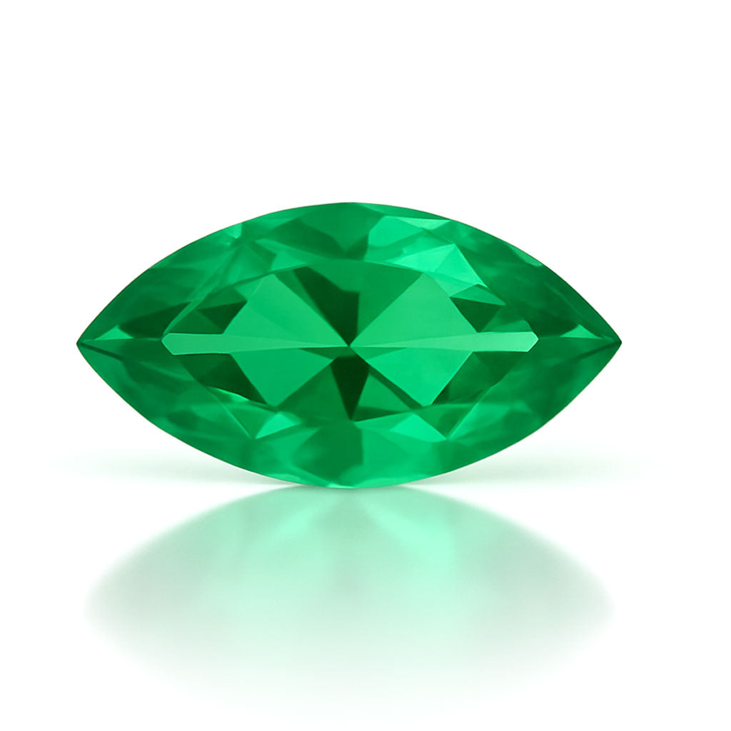 Maquise Lab Grown Emerald Loose Stone