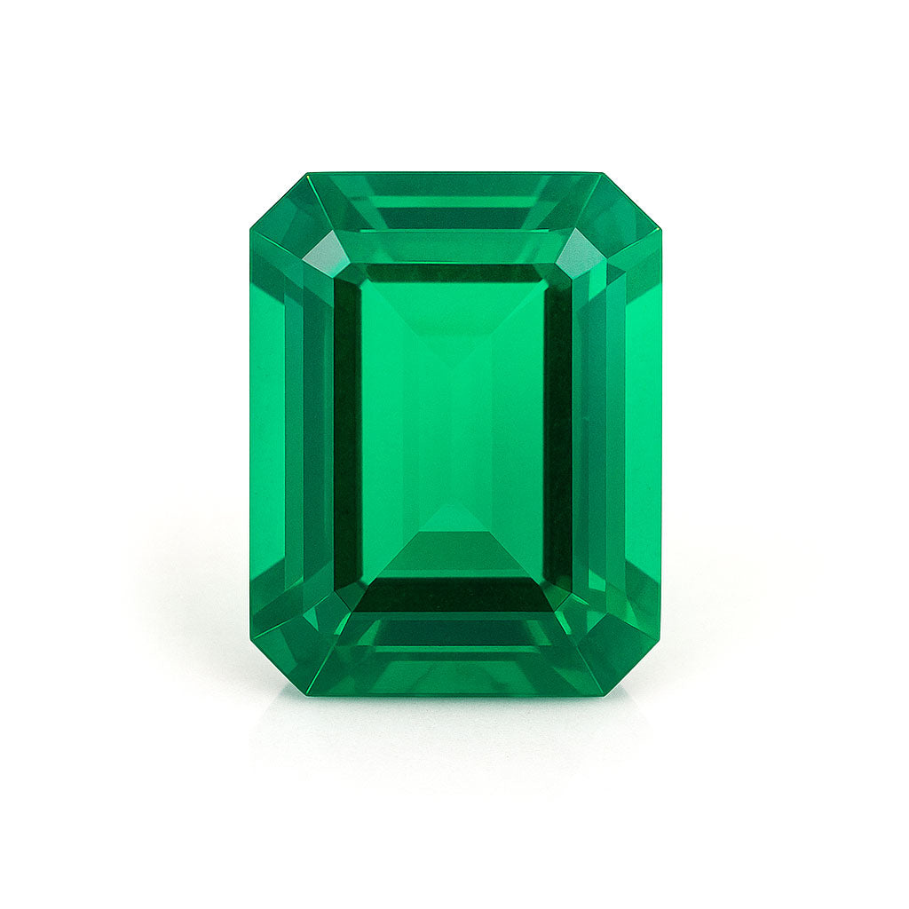 Emerald-Shape Lab Grown Emerald Loose Stone