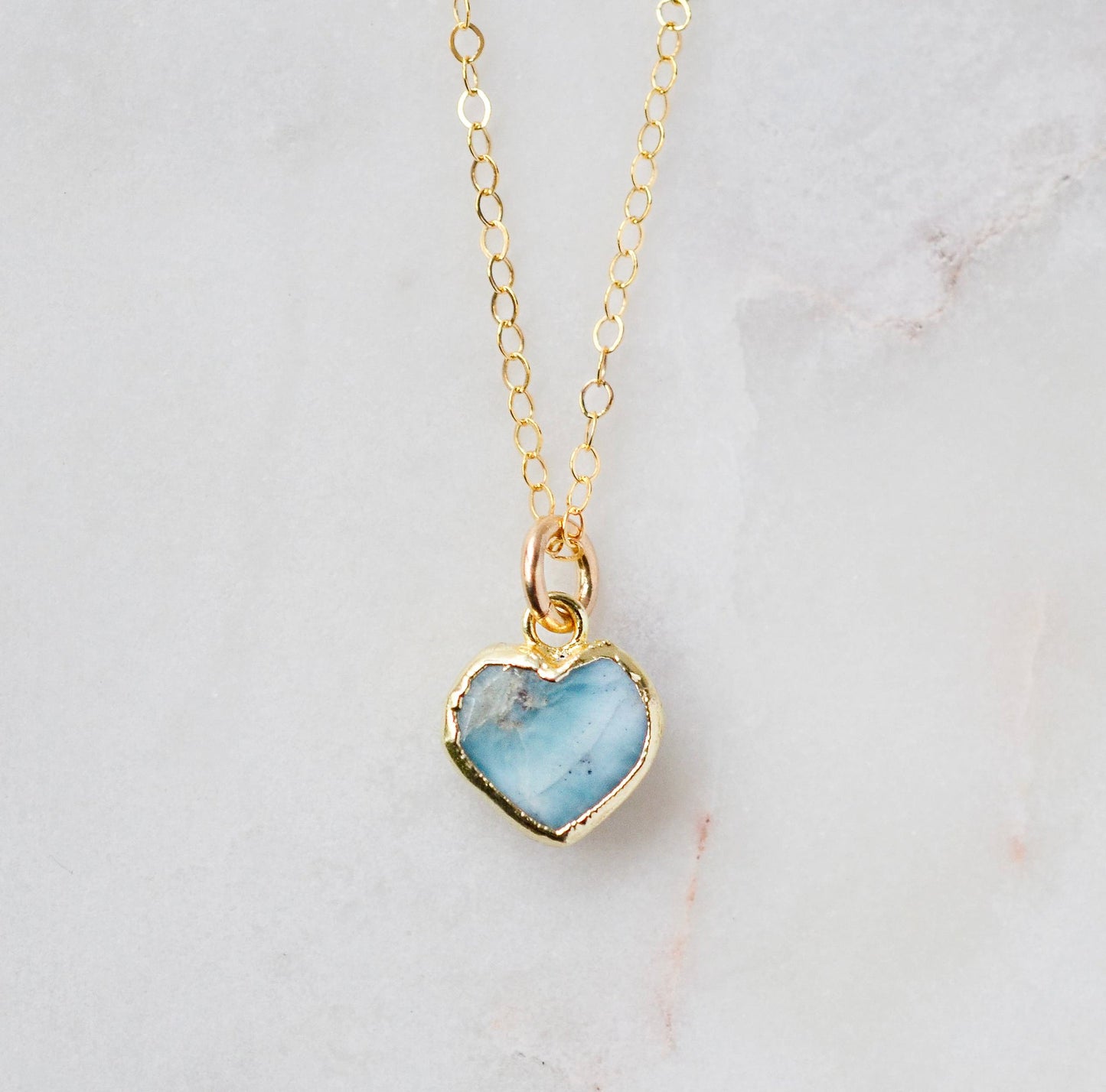 Larimar Heart Necklace