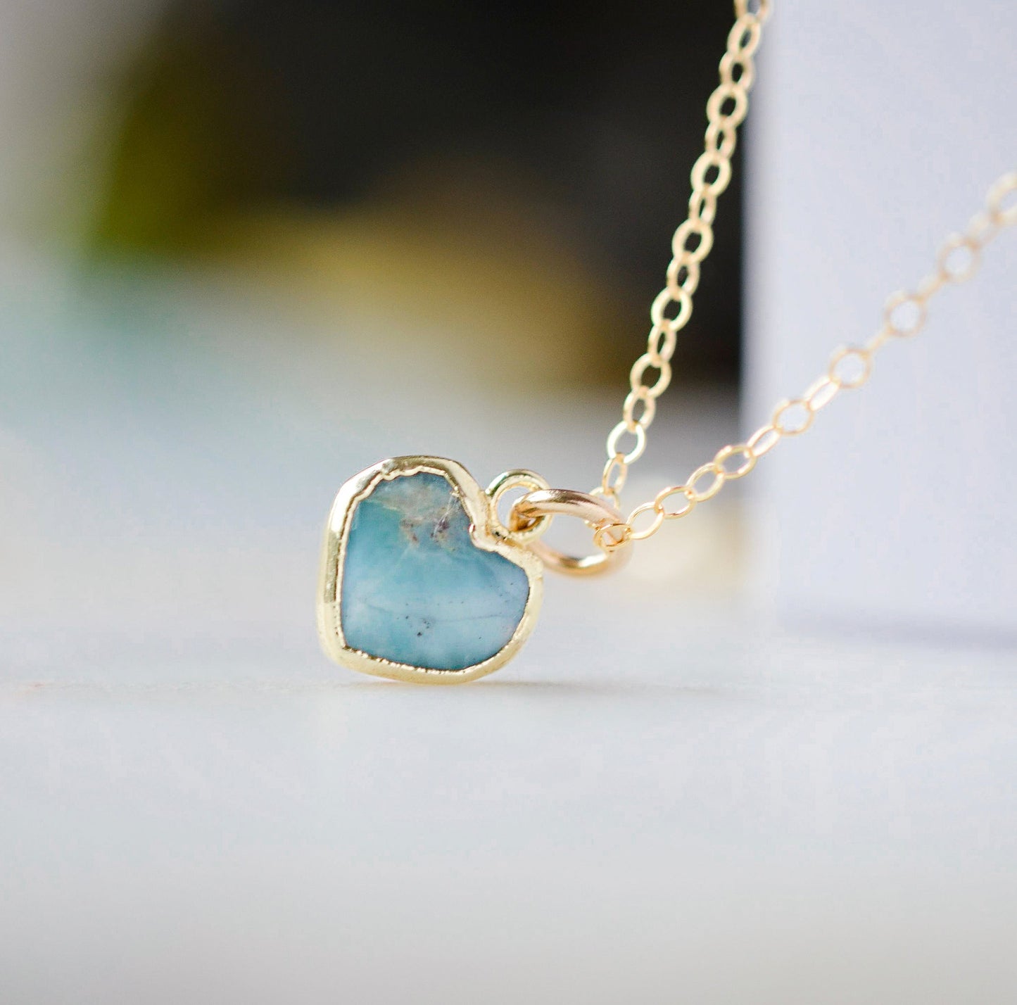 Larimar Heart Necklace