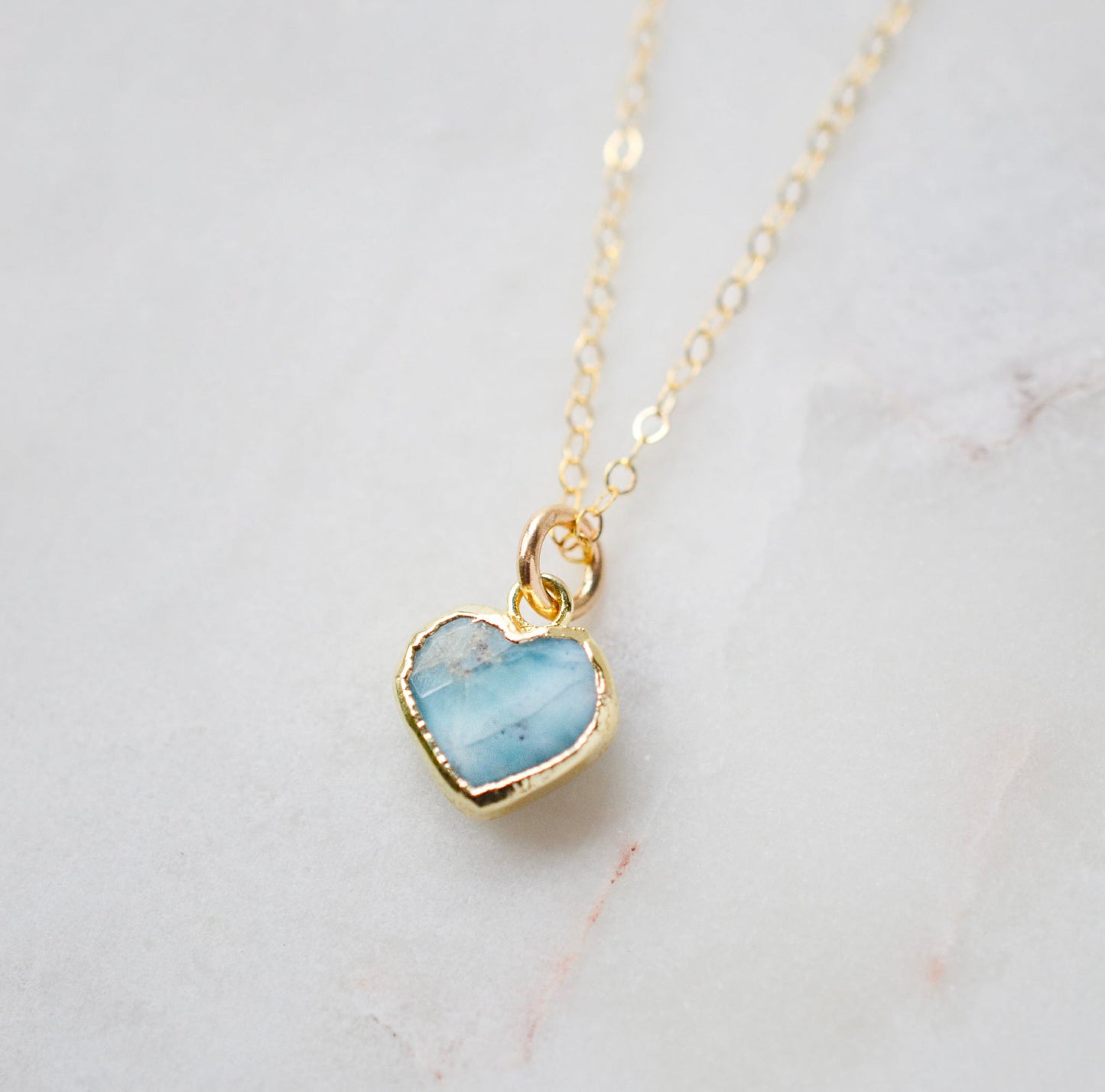 Larimar Heart Necklace