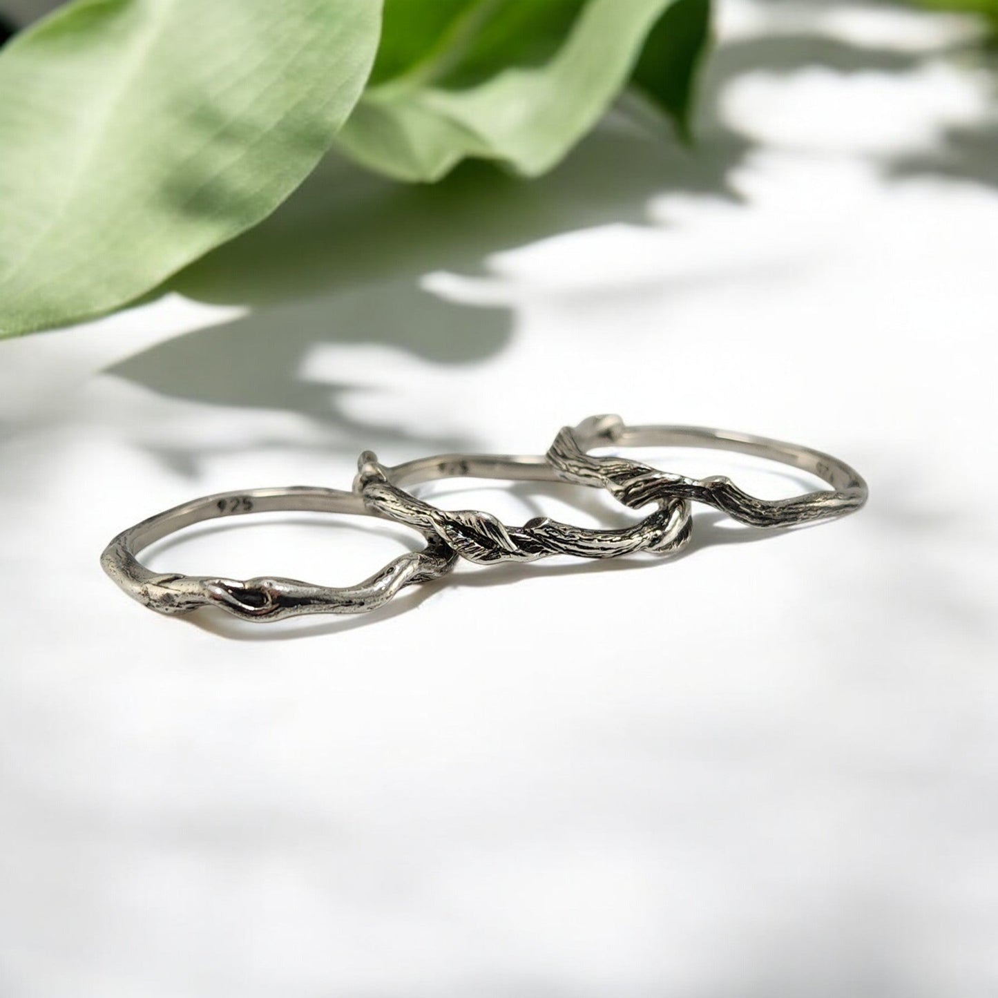 Leaf, Twig & Vine Stackable Rings