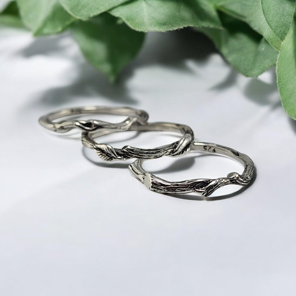 Leaf, Twig & Vine Stackable Rings