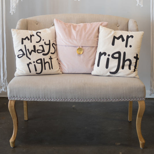 Upholstered Sweetheart Bench