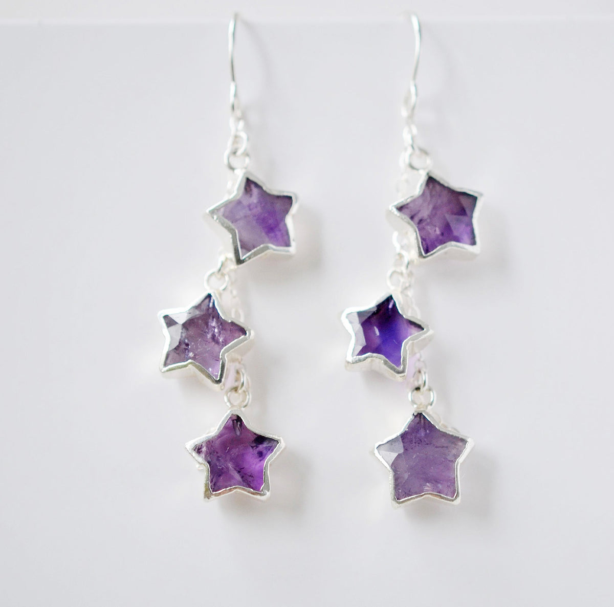 Amethyst Stargazer Earrings