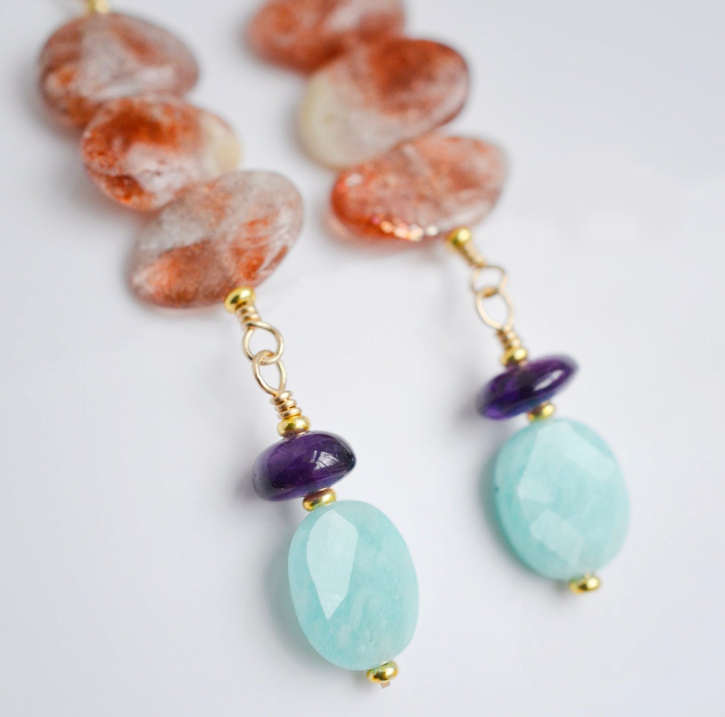 Sunrise Sunstone Earrings