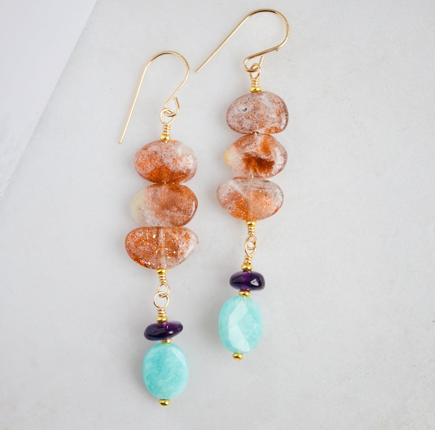 Sunrise Sunstone Earrings