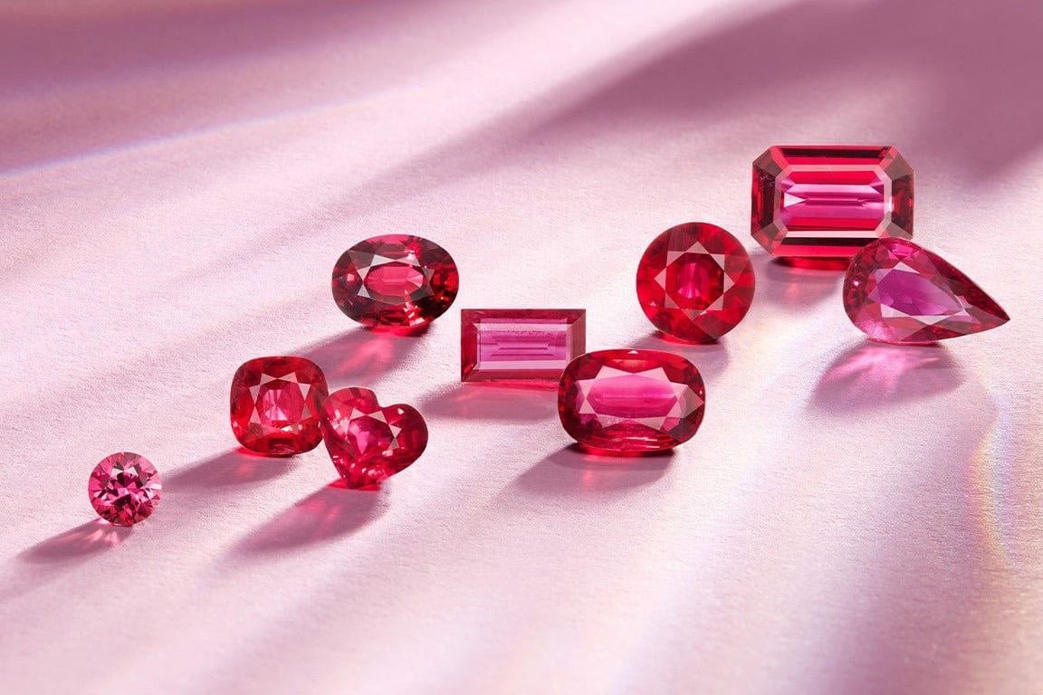 Pear Faceted Cut Lab Created Loose Ruby Gemstone