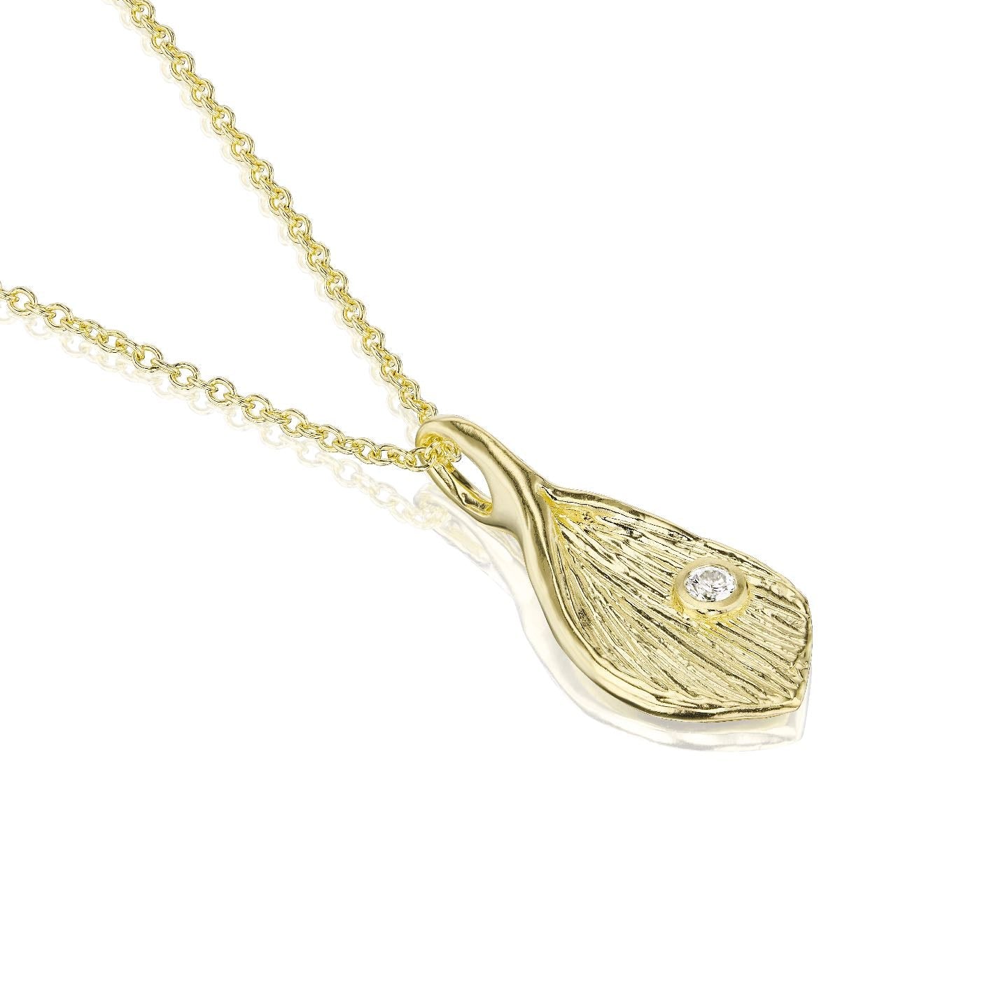 ・LOTUS NECKLACE・Gold Pendant (Ready to Ship)