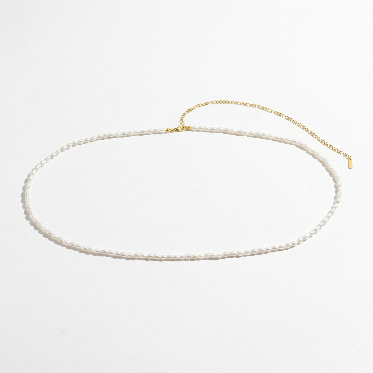 Scorpios Belly Chain 25-32" Adjustable length with 5mm Freshwater Pearls