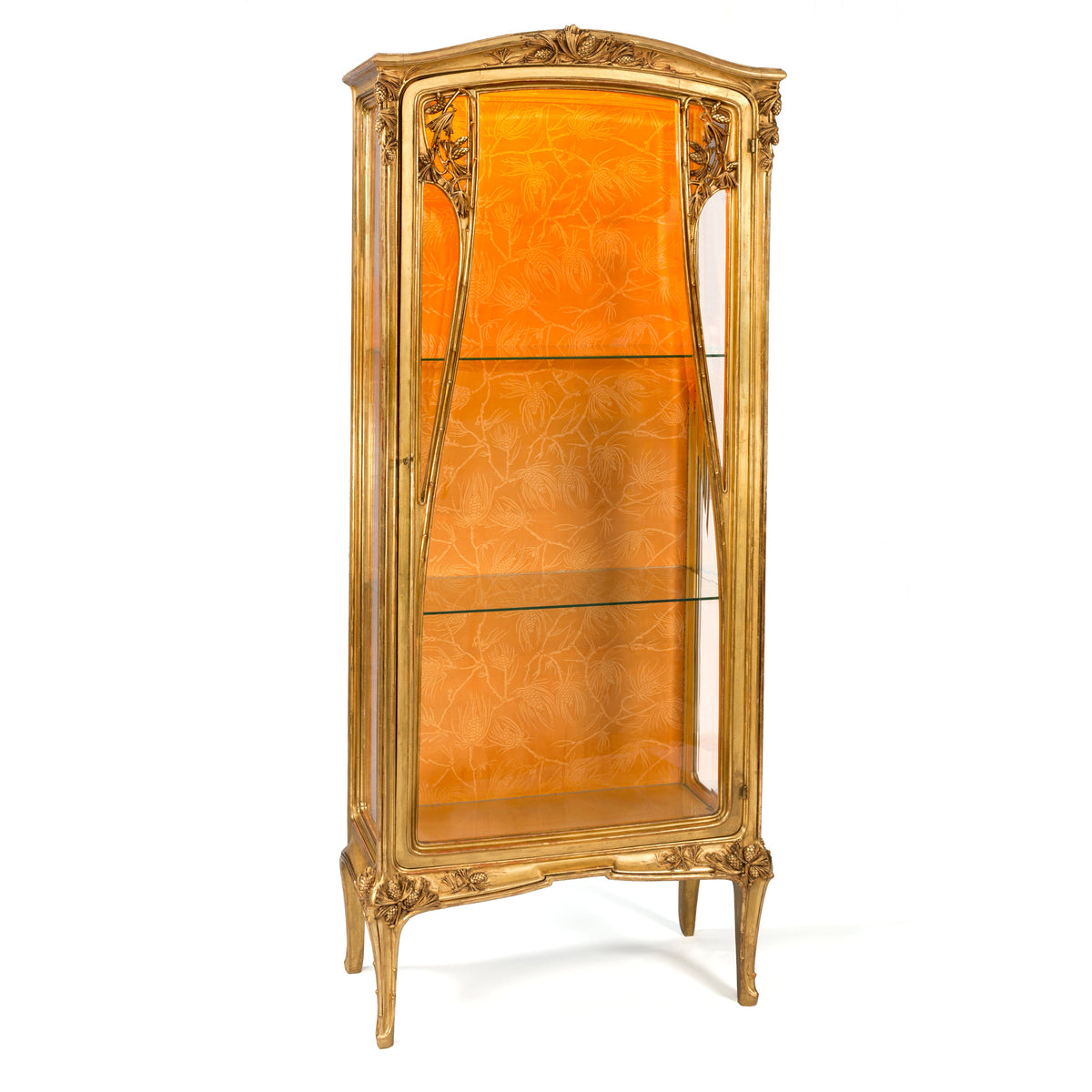 Louis Majorelle Gilt Walnut "Aux Pins" Vitrine