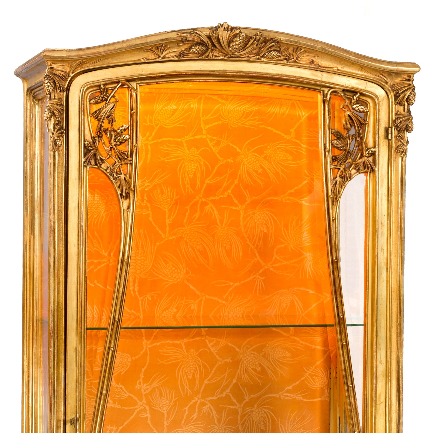 Louis Majorelle Gilt Walnut "Aux Pins" Vitrine