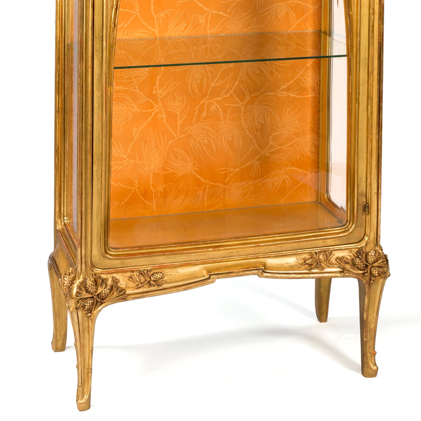 Louis Majorelle Gilt Walnut "Aux Pins" Vitrine