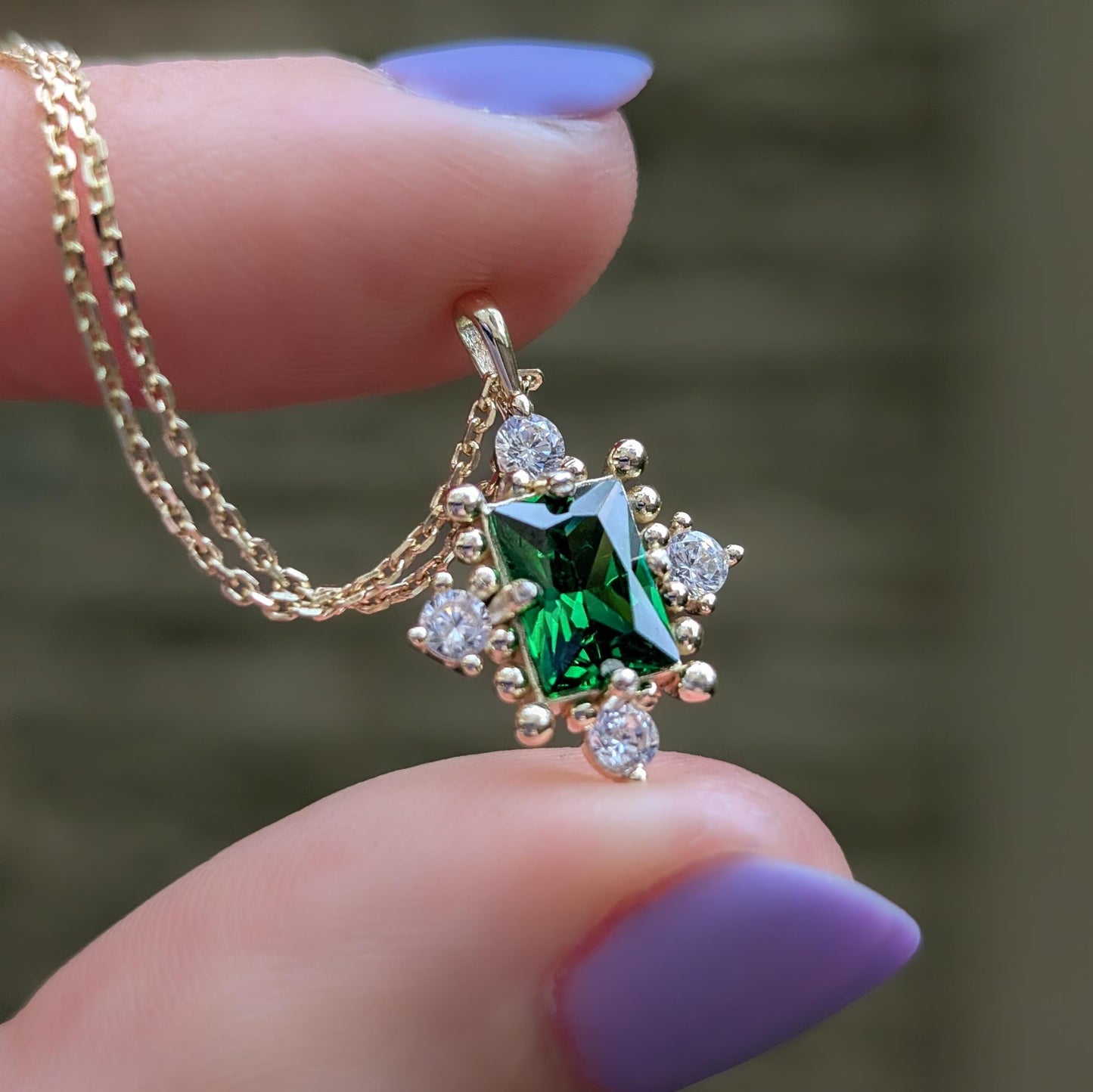 The Marielle - Emerald Necklace