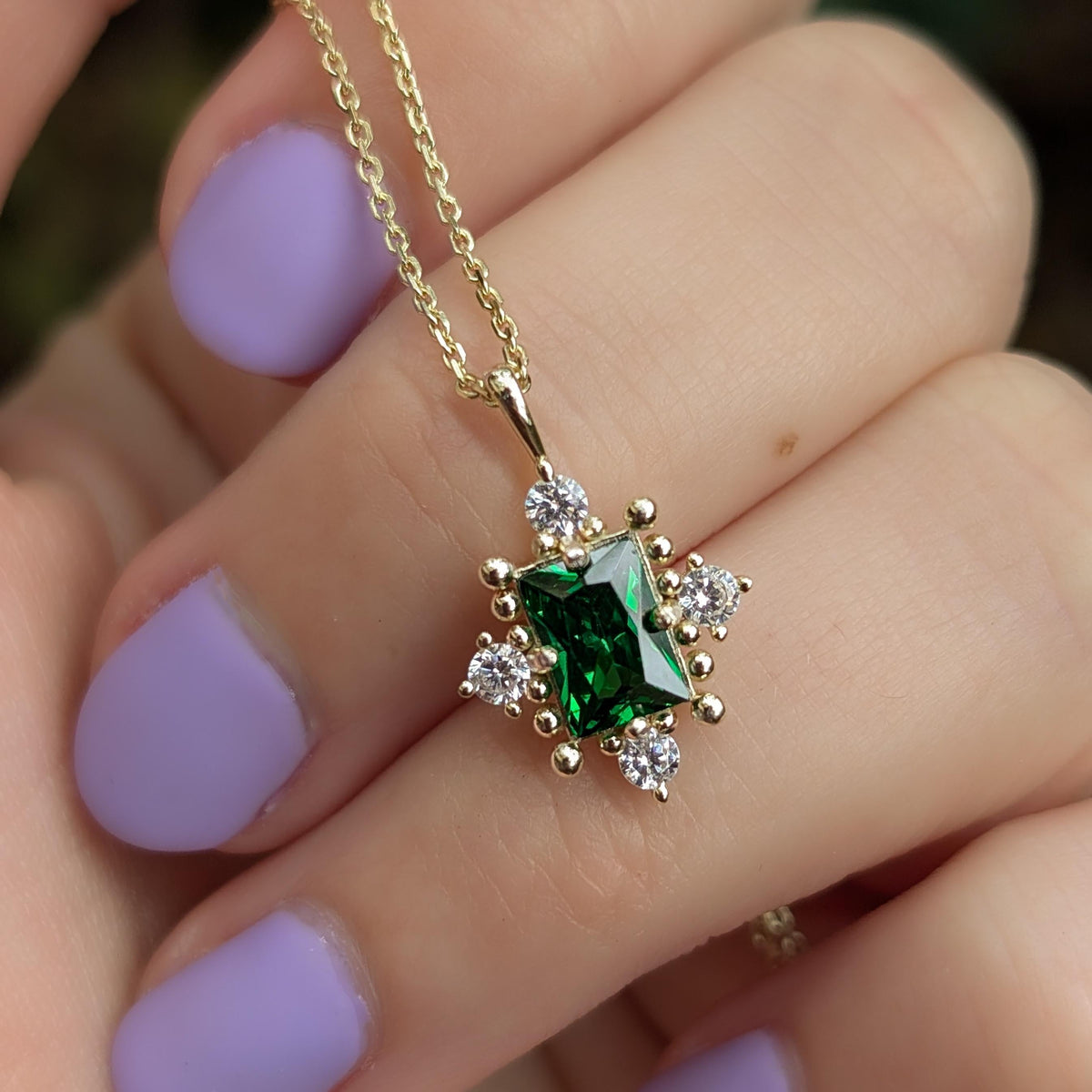 The Marielle - Emerald Necklace