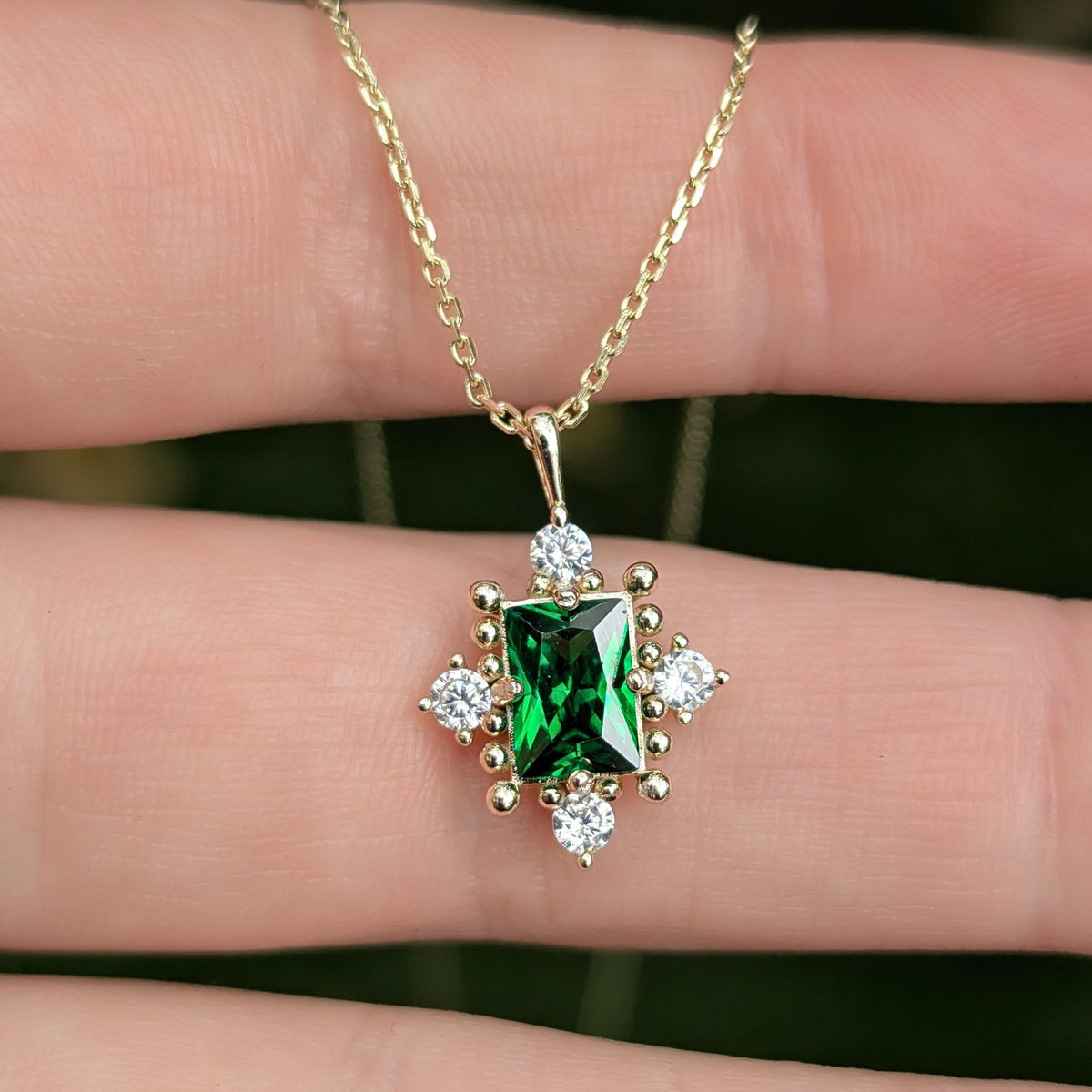 The Marielle - Emerald Necklace