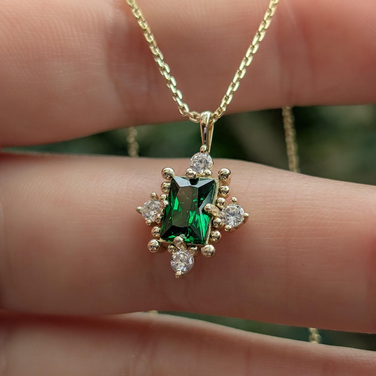 The Marielle - Emerald Necklace
