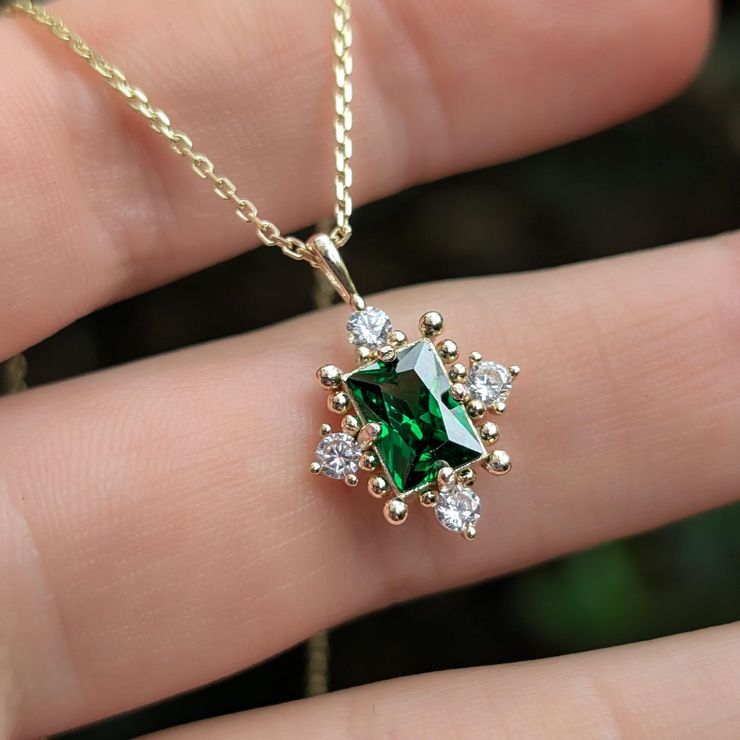 The Marielle - Emerald Necklace