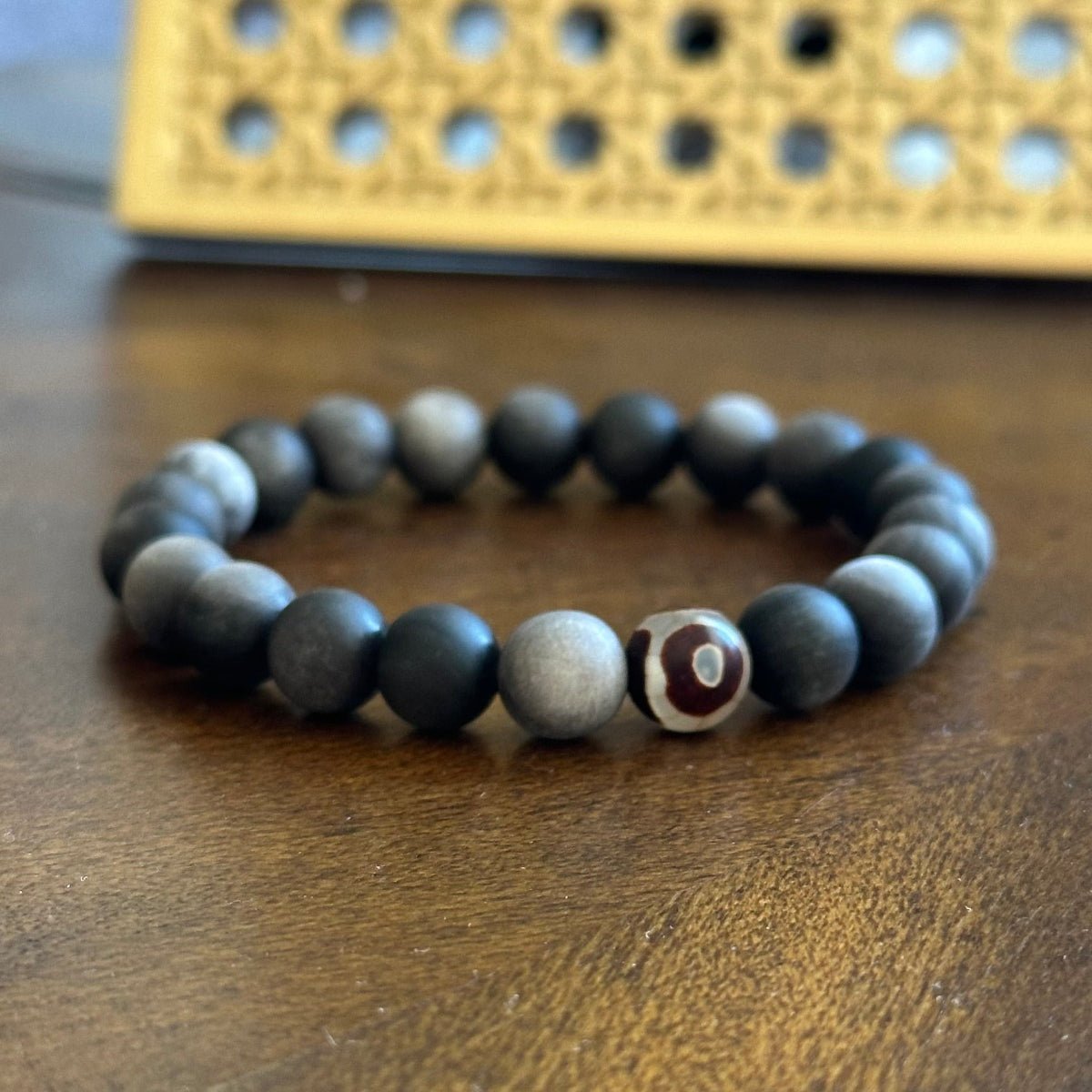 Matte Silver Sheen Obsidian