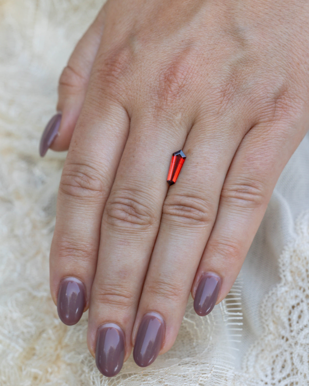 1.45ct 13x4.5x2mm Dagger Cut Garnet