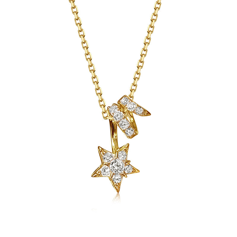 Moissanite Star Necklace