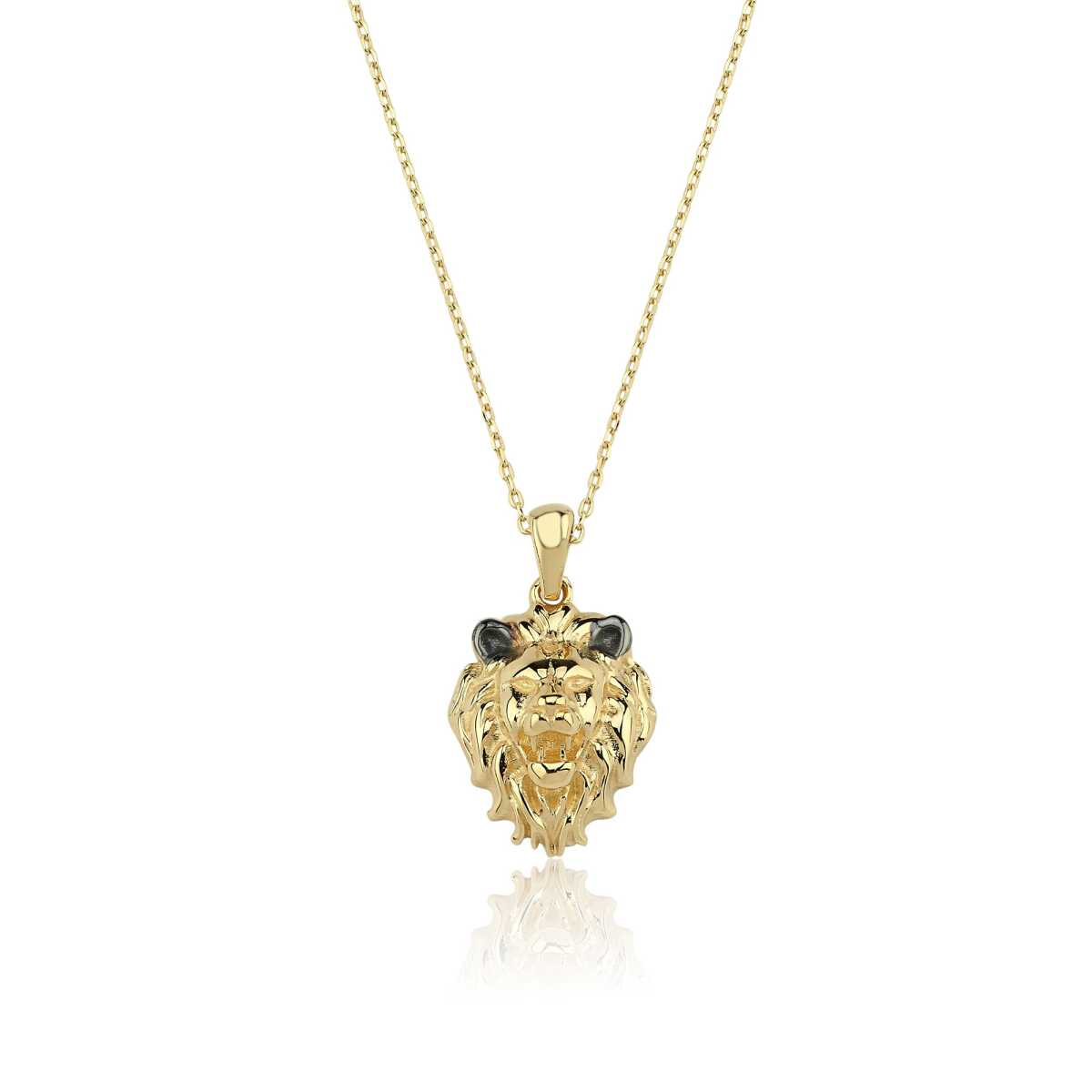 14k Gold Medium Lion Necklace