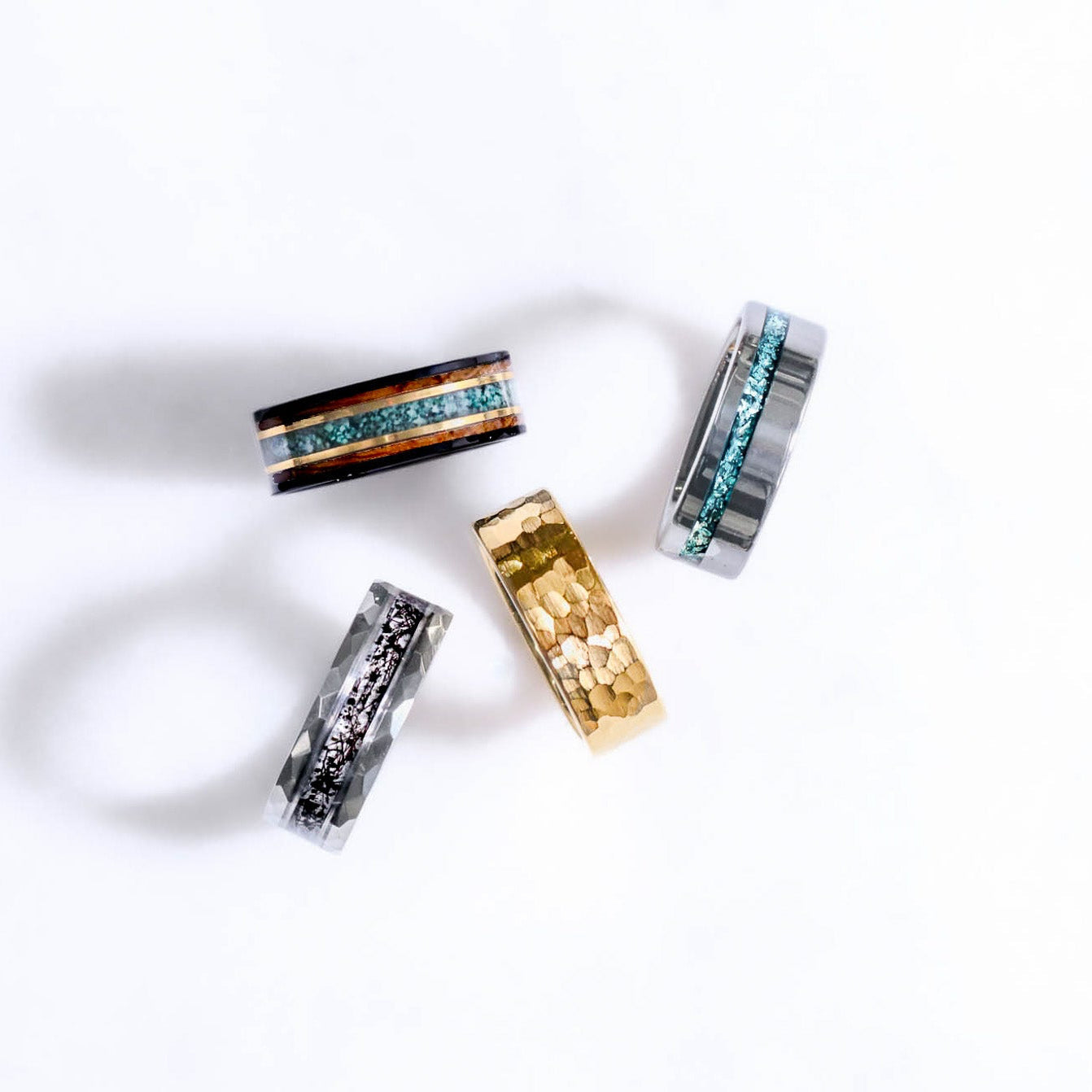 Build Your Own Custom Wedding Band - Tungsten, Titanium & Damascus Steel for Men