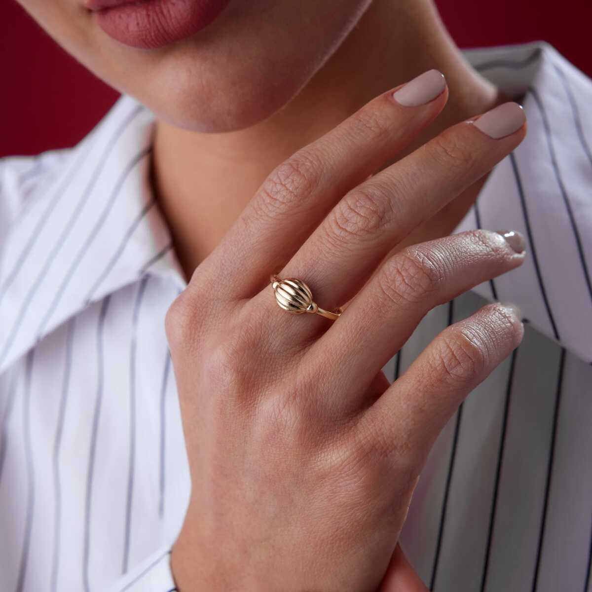 Croissant Ring 14k Gold
