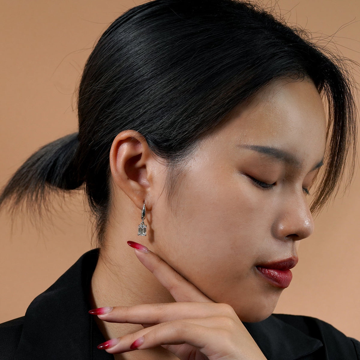 Brilliant Cut Moissanite Dangle Earrings for Women