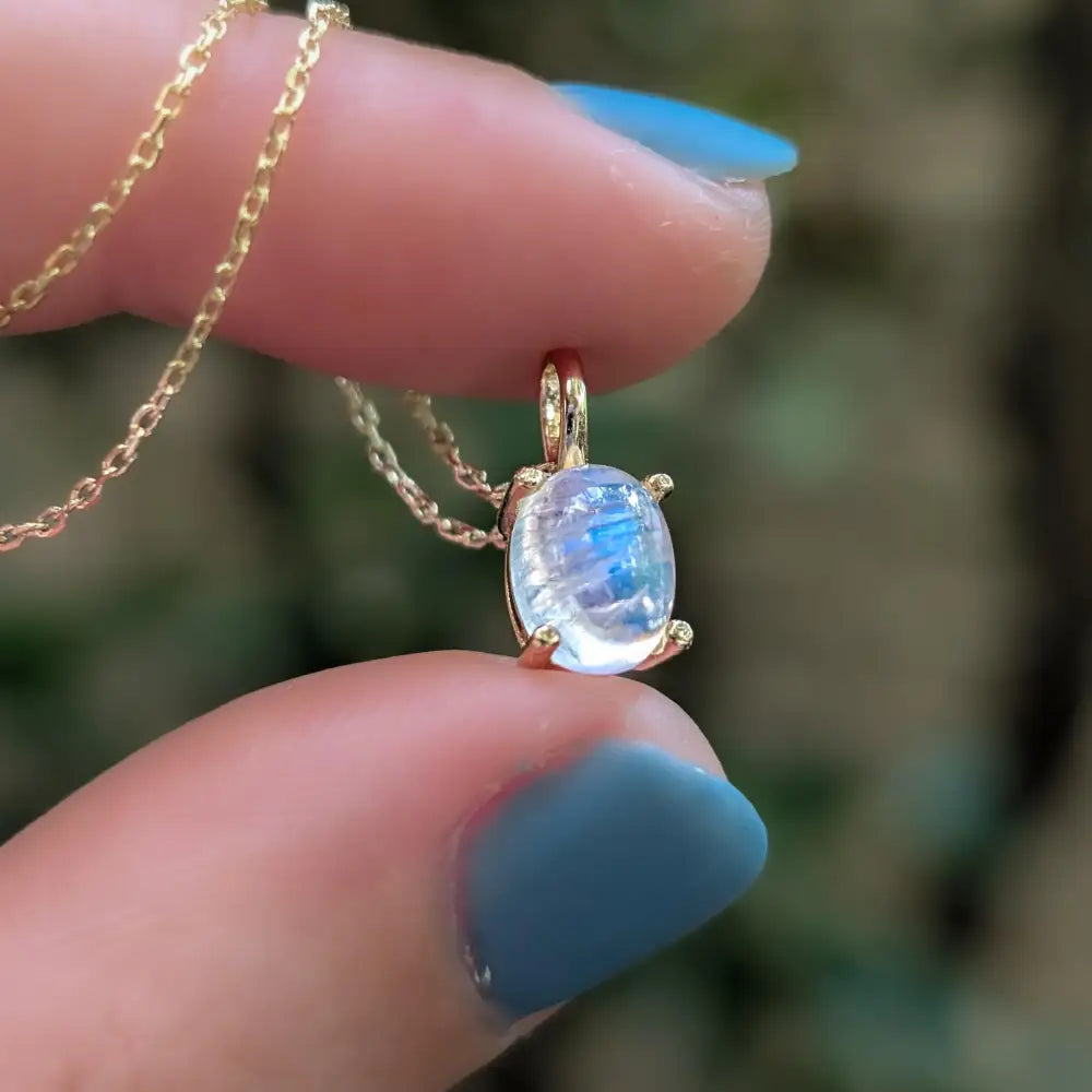 Moonstone Oval Necklace
