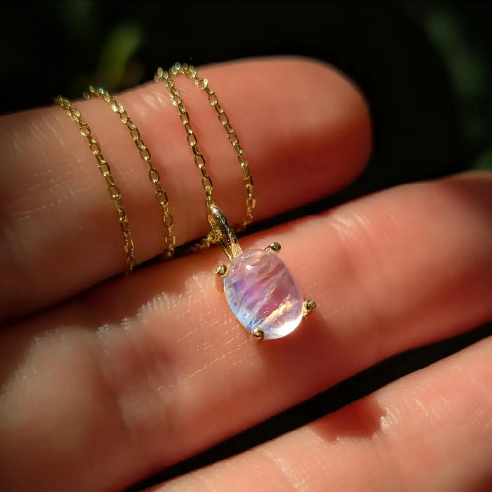 Moonstone Oval Necklace